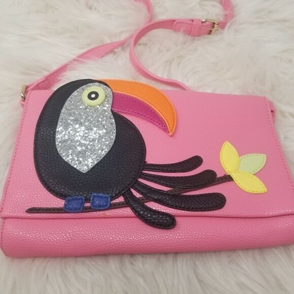 Pink Toucan Crossbody Bag - Picture 7 of 11